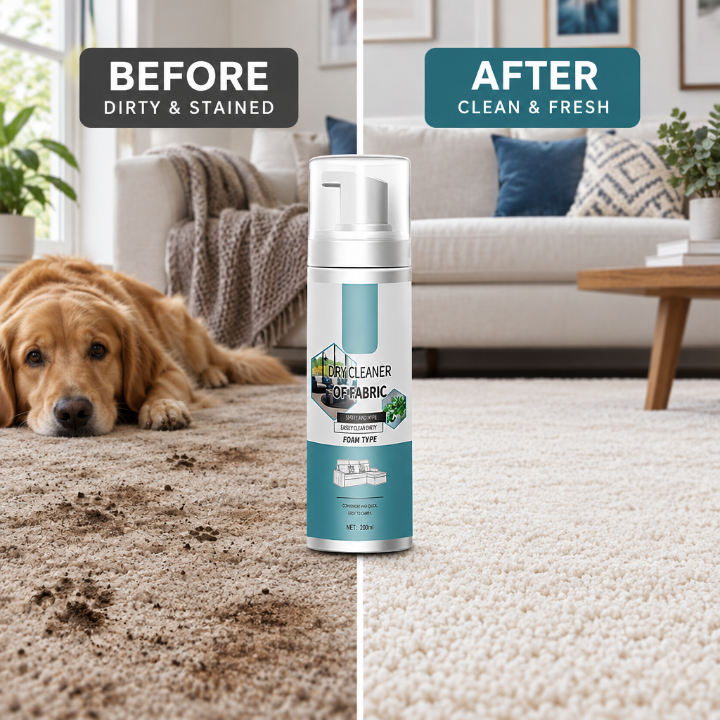 🧼🔥 3-in-1 Foam Cleaner – Remove Tough Stains from Sofas, Carpets & Car Seats! 💥 50% OFF Today!
