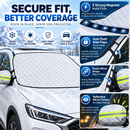 ❄️ Magnetic Windshield Snow Cover